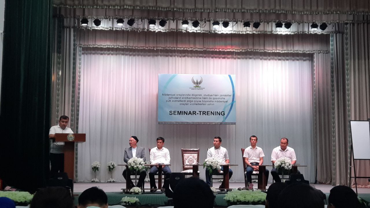 Madaniyat xodimlari maxsus seminar-treninglarda bilim-ko'nikmalarini oshirmoqda