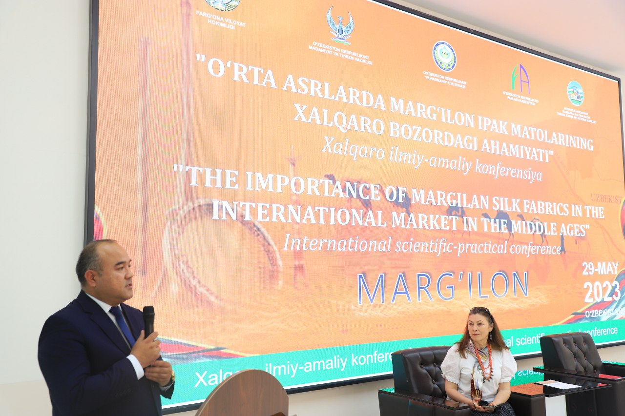 Marg‘ilonda “O‘rta asrlarda Marg‘ilon ipak matolarining xalqaro bozordagi ahamiyati” mavzusida ilmiy-amaliy  konferensiya o‘tkazildi