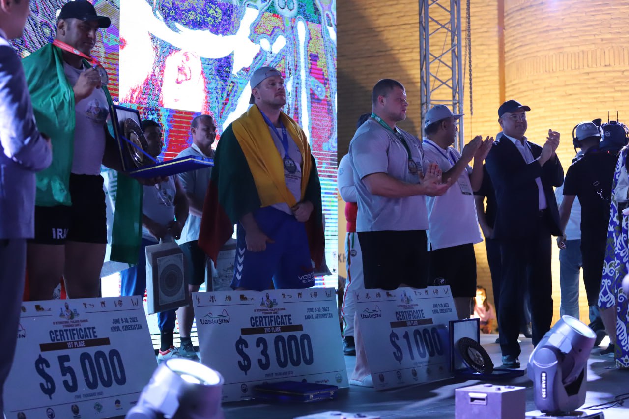 "Pakhlavon Makhmud - Strongmen Games" III xalqaro turniri o'z nihoyasiga yetdi