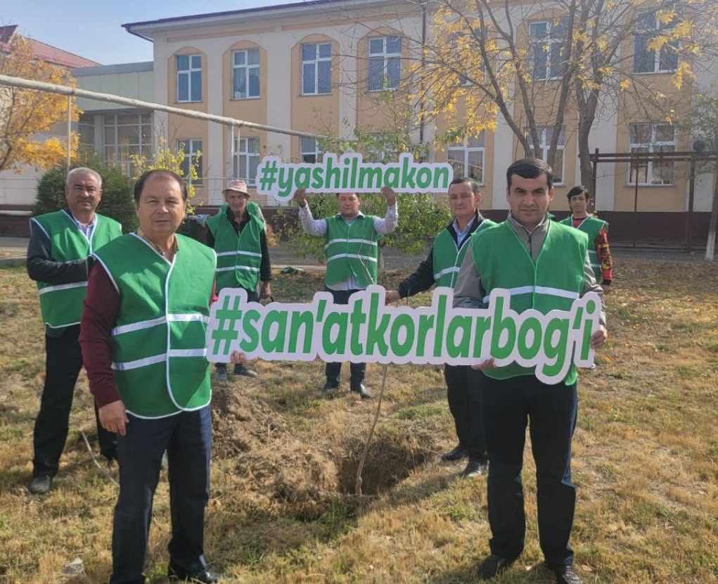 Sirdaryo viloyatida “San’atkorlar bog‘i” barpo qilindi