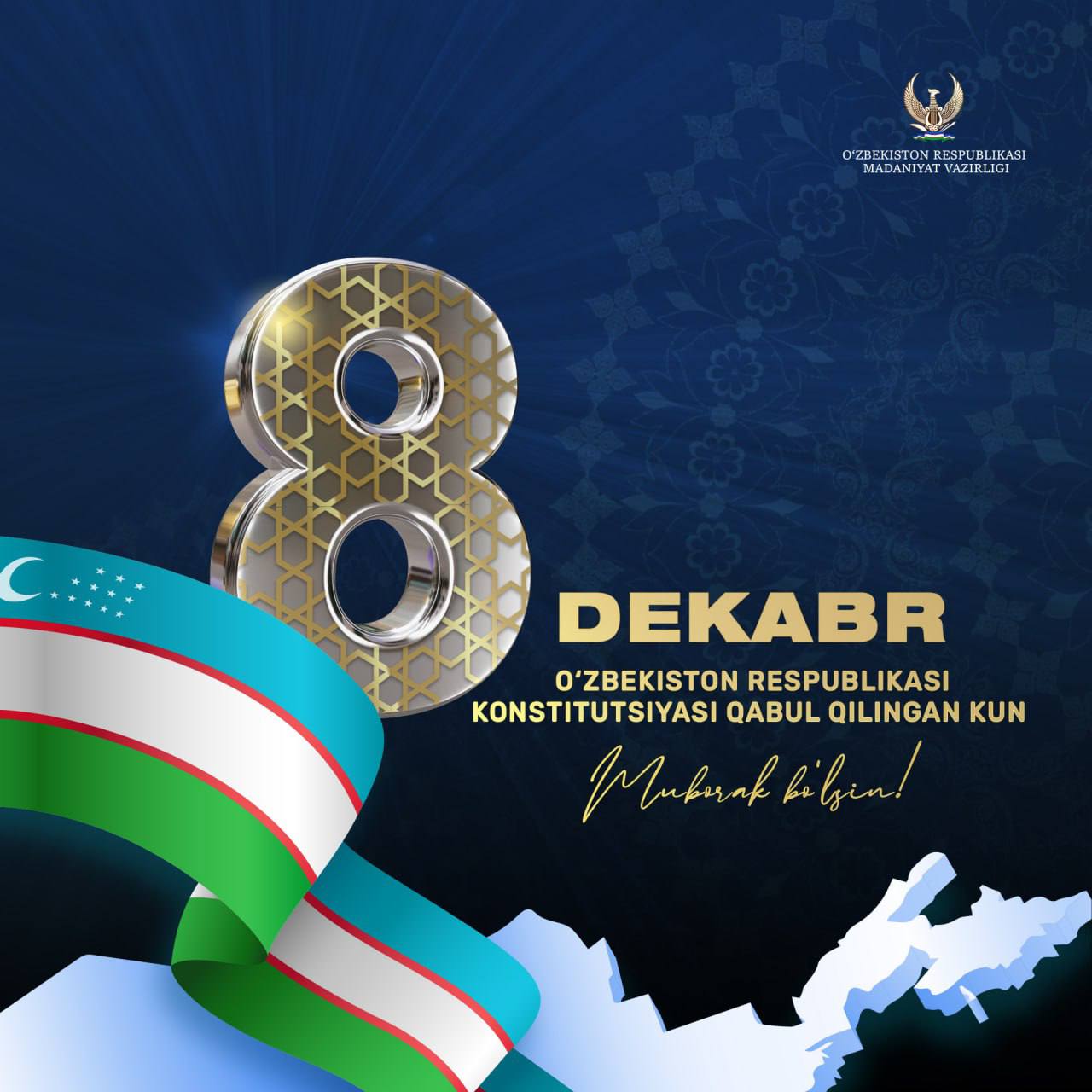 8-dekabr – Oʻzbekiston Respublikasi Konstitutsiyasi kuni