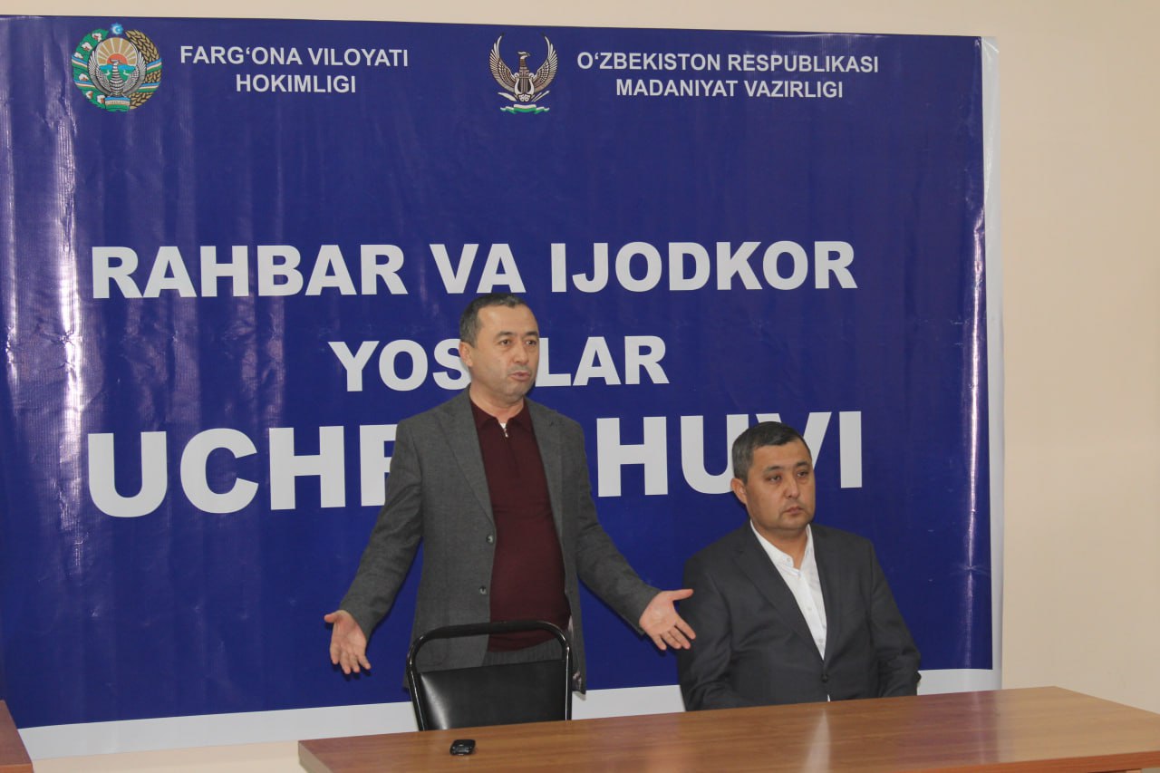 Bahodir Axmedov hamda ijodkor yoshlar oʻrtasida “Rahbar va yoshlar uchrashuvi” boʻlib oʻtdi